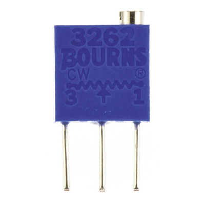 10kΩ, Through Hole Trimmer Potentiometer 0.25W Top Adjust Bourns, 3262