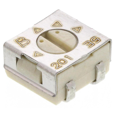 200Ω, SMD Trimmer Potentiometer 0.25W Top Adjust Bourns, 3314