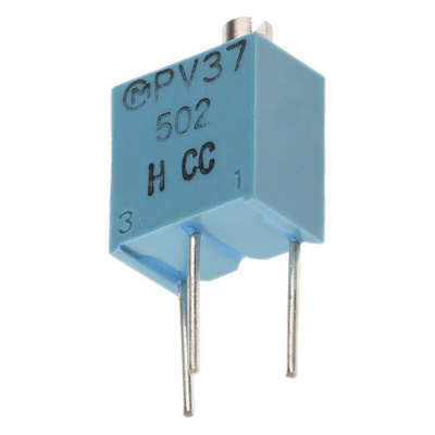 5kΩ, Through Hole Trimmer Potentiometer 0.25W Top Adjust Bourns, PV37