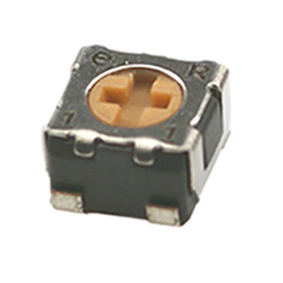 1kΩ, SMD Trimmer Potentiometer 0.125W Top Adjust Nidec Components, ST-32
