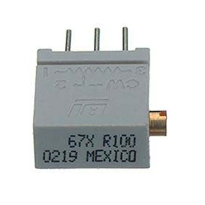 1kΩ, Through Hole Trimmer Potentiometer 0.5W Side Adjust TT Electronics/BI, 67