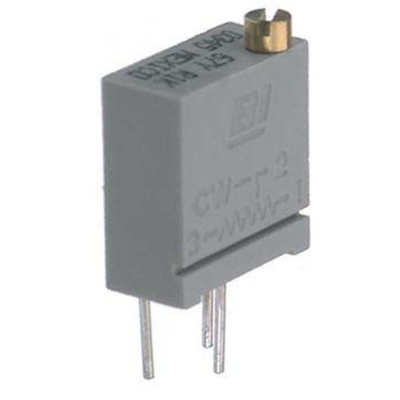 20kΩ, Through Hole Trimmer Potentiometer 0.5W Top Adjust TT Electronics/BI, 67