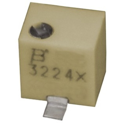 200Ω, SMD Trimmer Potentiometer 0.25W Top Adjust Bourns, 3224